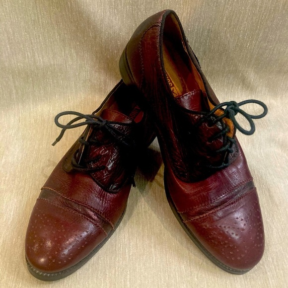 PIKOLINOS SZ  39 Ox Blood Oxford Wingtip Leather and Metal Sheen Lace Up Brogues - Picture 1 of 11